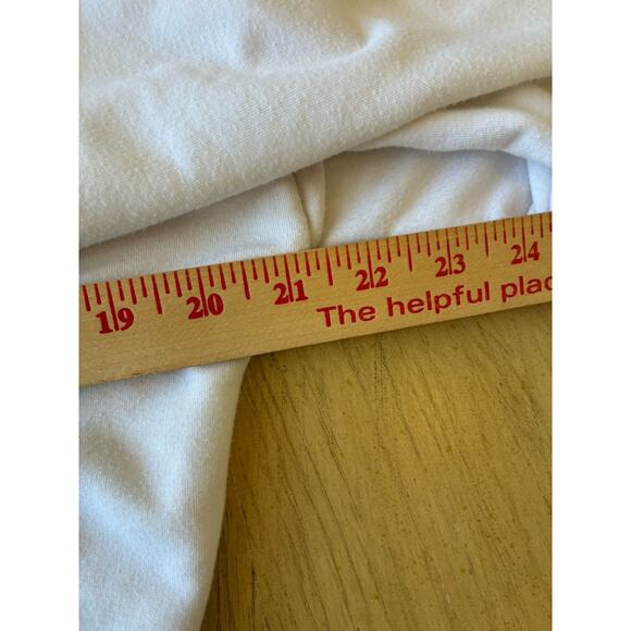 Gymshark Pullover White Sweatshirt Cropped Front Pocket 1/2 Zip Comfy Soft Gym L - Picture 6 of 14